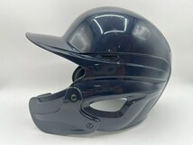 ミズノ 野球 防具 硬式 打者用 ヘルメット 右打者用 フェイスガード付き ネイビー Size-L_画像3
