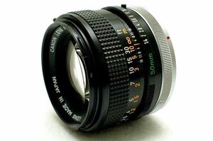 Canon キャノン 純正 FD 50mm 高級単焦点レンズ 1:1.4 S.S.C. 希少な作動品