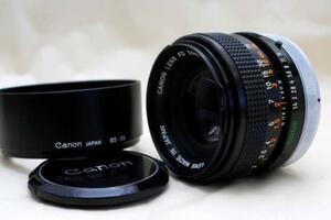 Canon キャノン 純正 FD 50mm MF高級単焦点レンズ 1:1.4 S.S.C. 希少な作動品