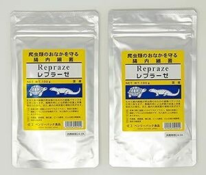 送料無料　　ベンリーパック食品 レプラーゼ 100g　×　2個セット　　　　　オマケは「キョーリン フトアゴドライ」のサンプルです。