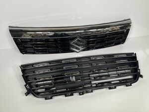 美品/破損なし スペーシアカスタム MK53S 純正 フロントグリル カメラ穴 72110-79R50-DCB 72111-79R5 71740-79R60-DCC 71741-79R5 管23025