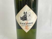 MI0603-77I　BLACK&WHITE　SCOTCH WHISKY　760ml　43％　ブラック＆ホワイト　スコッチウイスキー　古酒_画像4