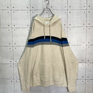 【希少】OLD NAVY/オールドネイビー ビッグサイズ 肉厚 ニットパーカー