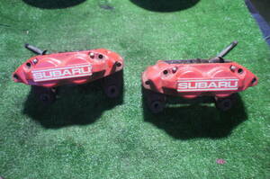 f444 Subaru GGA* Impreza WRX STI* front brake calipers * left right set *4POT*BE5 BH5 SG5 GDB ZC6 ZN6 GC8*