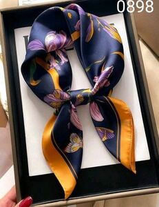 新品 レディース ファッション小物 スカーフ バンダナ 首元 おしゃれ 蝶々 花柄