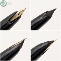 2403283417　△ MONTBLANC モンブラン 万年筆 No 32 ブラック×ゴールド ペン先 585 刻印 吸入式 筆記未確認 ジャンク_画像4