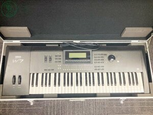 2403520235　♭ YAMAHA ヤマハ W7 MUSIC SYNTHESIZER シンセサイザー 61鍵盤 キーボード ハードケース付き 中古 現状品