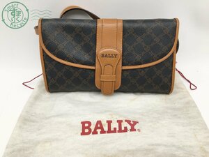 2403631205　＊ BALLY バリー ショルダーバッグ レザー ダークブラウン 茶 レディース ポシェット 肩掛け 斜め掛け 中古