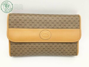 2403631838　＊ GUCCI グッチ セカンドバッグ 004.112.0264 レザー ベージュ系 クラッチバッグ メンズ レディース 中古