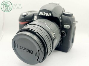 2403312151　■ Nikon ニコン D70 一眼レフデジタルカメラ SIGMA ZOOM 28-80㎜ 1:3.5-5.6 MACRO バッテリー付き 通電確認済み カメラ