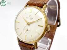 2403532460　＃ Junior Watch 18K GOLD SUPERE PLATED 手巻き 17石 スモセコ スモールセコンド アナログ 腕時計 ゴールド ヴィンテージ_画像2