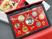 2403672782　△ 額面666円！ ミッキーマウス 2003 プルーフ貨幣セット 75 years with Mickey 造幣局 コレクション ディズニー 中古_画像1