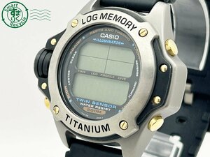 2403642996　◇ CASIO カシオ DEP-700 ダイバー 200M ログメモリー ツインセンサー デジタル TITANIUM QZ 腕時計 中古