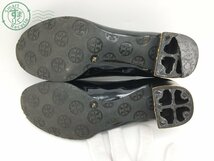 2403643305　＊ TORY BURCH トリーバーチ エナメル パンプス チャンキーヒール ブラック 黒 レディース 7M シューズ 靴 レザー 中古_画像8