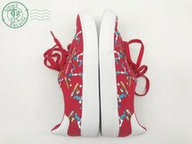 2403643552　▲ adidas アディダス Disney ディズニー スニーカー キッズ用 靴 シューズ グーフィー サイズ 21㎝ 赤色 総柄 箱付き 中古_画像5