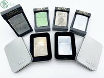 2403673606　△ 1円～！ ZIPPO ジッポー ジッポ ライター 6点 まとめ売り シルバー グリーン 喫煙グッズ 着火未確認 ジャンク 中古_画像1