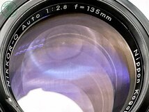 24036H3483　▼Nikon ニコン NIKKOR-Q Auto 1:2.8 f=135mm マニュアルフォーカス 一眼レフカメラ用 レンズ キャップ 裏蓋付き_画像3