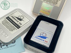 2403643636　▽ ZIPPO ジッポー オイルライター France フランス 98 サッカー シルバー 喫煙具 着火未確認 ジャンク品