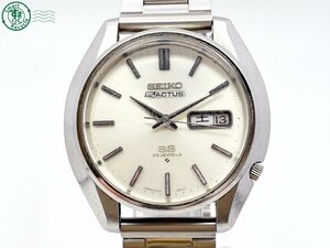 2403603676　＃ SEIKO セイコー 5 ACTUS アクタス SS 6106-8460 自動巻き 25石 3針 デイデイト 腕時計 シルバー文字盤 ヴィンテージ