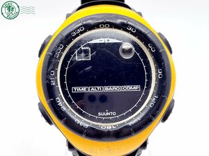 2403603835　＃ SUUNTO スント VECTOR ベクター クォーツ QZ デジタル 腕時計 黒文字盤 ブラック オレンジ 純正ベルト 中古