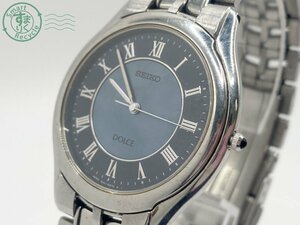 2403503780　▽ SEIKO セイコー DOLCE ドルチェ 8J41-6030 メンズ 腕時計 QZ クォーツ ブルー系 シェル文字盤 ジャンク品