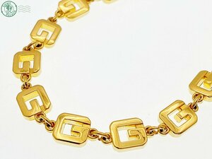 2403604246 ^ GIVENCHY Givenchy колье G Logo цепь Gold общая длина примерно 60.5cm аксессуары бренд б/у 