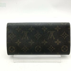 2403604328  ☆ LOUIS VUITTON ルイヴィトン M61723 AN1920 長財布 ポルトフォイユクレディ ブランド ヴィンテージ 中古品の画像2