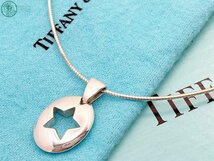 22403651739　△ TIFFANY&Co. ティファニー ネックレス ピアストスター 925 刻印あり 全長 約40.0cm ブランド 箱・保管袋付き 中古_画像1