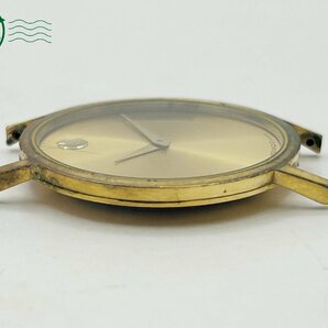 2403604446  ◇ MOVADO モバード 87-33-882 ゴールド文字盤 2針 フェイスのみ メンズ クォーツ QUARTZ QZ 腕時計 中古の画像4