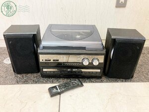 2403604665　♭ TOHSHOH とうしょう TCDR-186WC マルチプレーヤー レコード CD カセット AM/FM 音響機器 中古 現状品 ジャンク