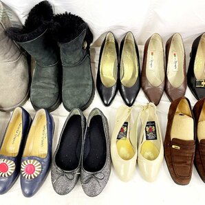 2403604683 ＃ レディース ヒール ブーツ シューズ まとめ売り 40点以上 靴 イヴサンローラン ニナリッチ UGG フェラガモ JORDAN 中古の画像3