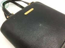 2403604832　＊ BURBERRY バーバリー ハンドバッグ レザー ブラック 黒 内側 ノバチェック ゴールド金具 トートバッグ レディース 中古_画像4