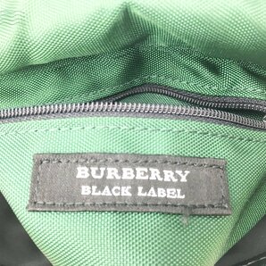 2403604891 ☆ BURBERRY BLACK LABEL バーバリー ブラックレーベル ナイロン ショルダーバッグ ブラック メンズ ブランド 中古品の画像9