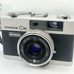 2403605076 ■ KONICA コニカ C-35 レンジファインダーフィルムカメラ HEXANON 1:2.8 f=38㎜ 空シャッターOK カメラの画像1