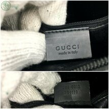 2403281674　☆ GUCCI グッチ 000.0812.200110 ハンドバッグ Gロゴ ブラック レザー レディース ブランド ヴィンテージ 中古品_画像9