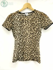 2403203816　 ☆ DOLCE&GABBANA ドルチェ&ガッバーナ トップス Tシャツ ナイロン ヒョウ柄？ レディース ブランド 古着