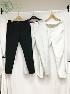 2403104005　＊ NIKE ナイキ パンツ 3点 まとめ売り メンズ ブラック 黒 ホワイト 白 ゴルフウェア ドライフィット ズボン ボトムス 中古