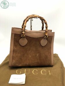 2403604402　 ☆ GUCCI グッチ 002.1095.0260 バンブー ハンドバッグ ブラウン レザー 保管袋 ブランド 中古品 ジャンク品