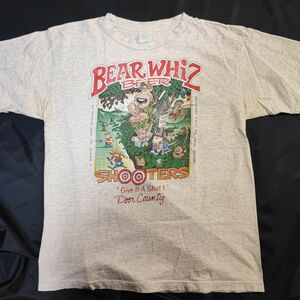 90年代 USA製 BEAR WHIZ BEER ビール Tシャツ メンズL ヴィンテージ