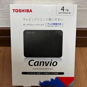 新品　東芝　 ポータブルハードディスク　バッファロー　4TB Canvio TOSHIBA ポータブルHDD 