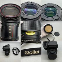 【D-8】カメラ レンズ 付属品 まとめ Rolleiflex 3003 ローライ 東芝 QCC-20L ストロボ フラッシュTRANSFORMER 10-1307-D 動作未確認_画像3