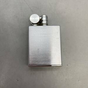 【B-5】Marvelous マーベラス TANK LIGHTER オイル ライター シルバーカラー 着火未確認