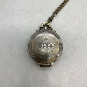 【P-45】ZIPPO ジッポー懐中時計 ホワイト文字盤 クロノグラフ chronograph 動作未確認ジャンクの画像2