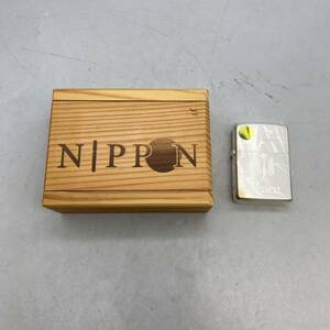 【P-49】本体未開封 ZIPPO ジッポーオイルライター PEACE デザイン JT懸賞品 木箱付き 喫煙具 MADE IN USA 