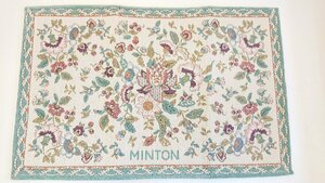 【未使用】MINTON　ミントン　ジャガード織マット　ラグマット　グリーン　インテリア　キングラム（イ）