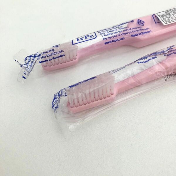 TePe テペ 歯ブラシ コンパクト セレクトコンパクト やわらかめ 2本セット ピンク