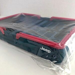 JEEP ジープ 折りたたみコンテナボックス ネイビー赤 収納