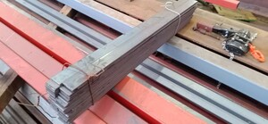 鋼材　スチールフラットバー薄板(クロカワ)６ｍｍ厚５０ｍｍ幅長さ１ｍ(1010ｍｍ)
