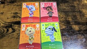 amiiboカード ドレミ ナタリー キャラメル　ラッキー あつまれどうぶつの森