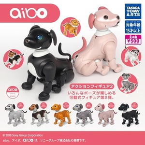 ガチャガチャ aibo アクションフィギュア2 全6種セット 新品です。